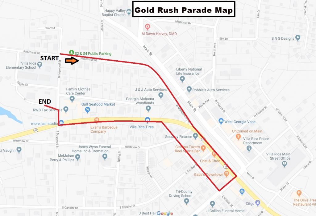 Gold Rush Parade Downtown Villa Rica